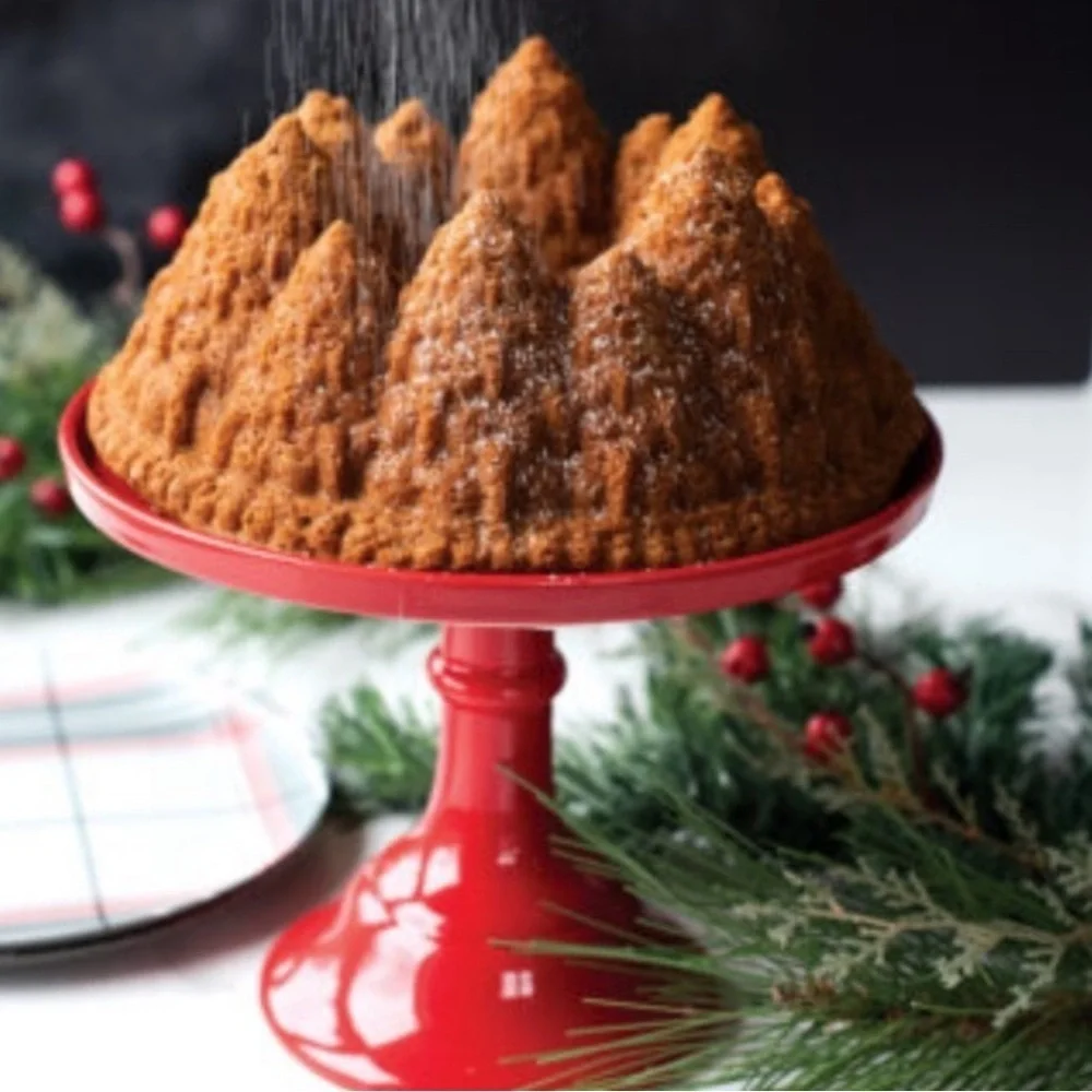 Nordic Ware Holiday Tree Cast Aluminum Bundt Pan 10 cup Capacity Made in the USA
